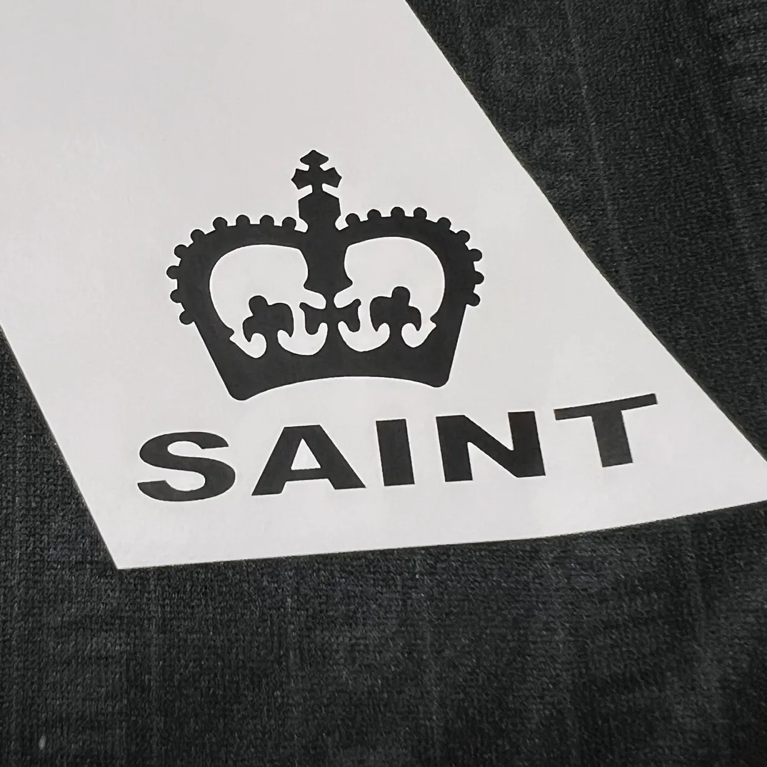 SAINT M×××××× SOCCER SHIRT 'FAITH'/BLK FAITH Football Long Sleeve Black S-XL This design has a lot of craftsmanship Digital fabric printing/front positioning printing laser cutting Offset printing + flocking printing + embossing Imported Behringer machine embroidery Flat machine collar + cuffs Genuine consistent main mark/wash mark/cherub mark